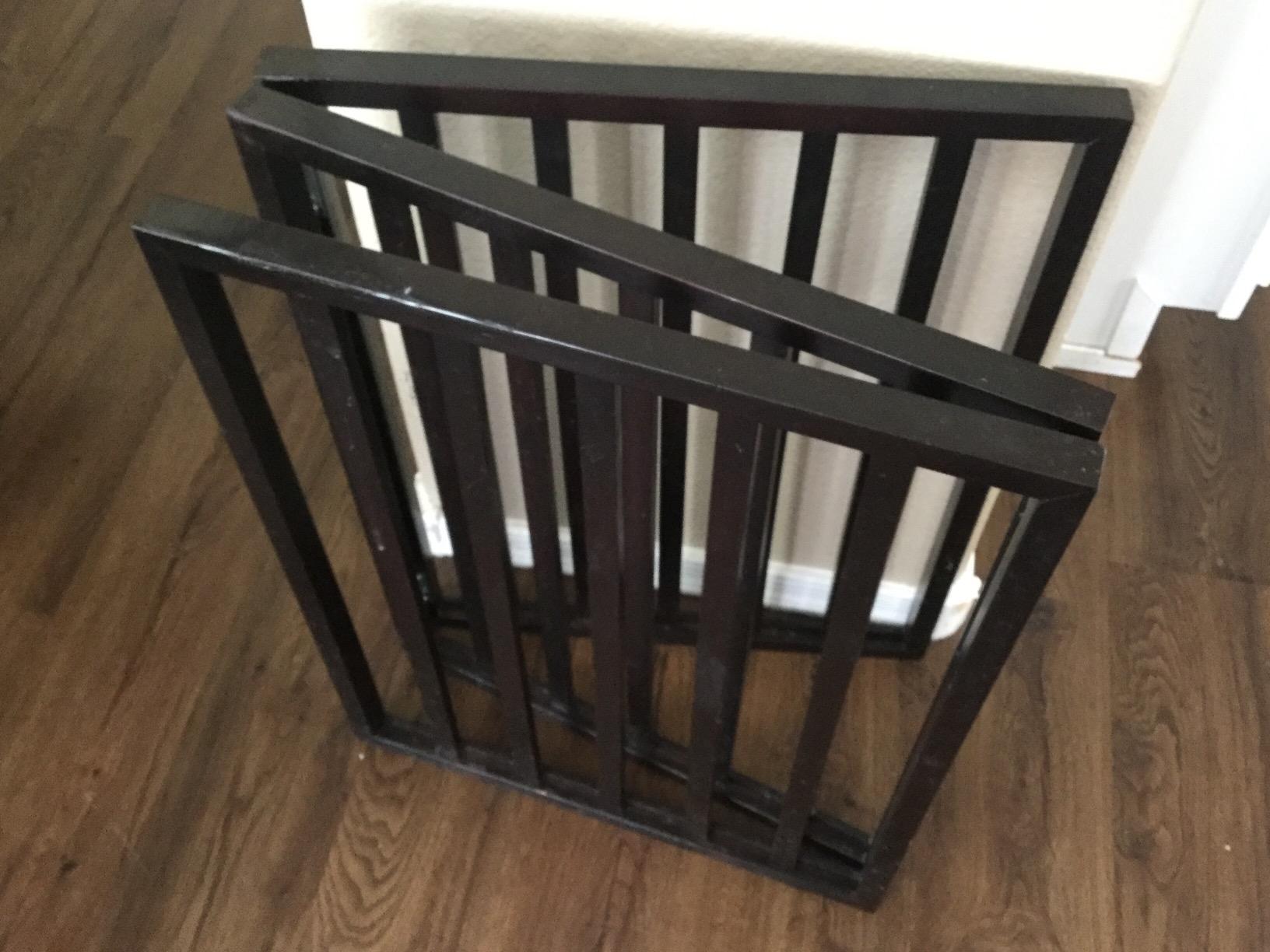 Foldable, FreeStanding Wooden Pet Gate Light Weight, Indoor Barrier