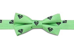 Cufflinks Inc. Superman Green Boys' Silk Bow Tie
