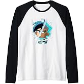 Danny Phantom Split Face Going Ghost Transformation Raglan Baseball Tee