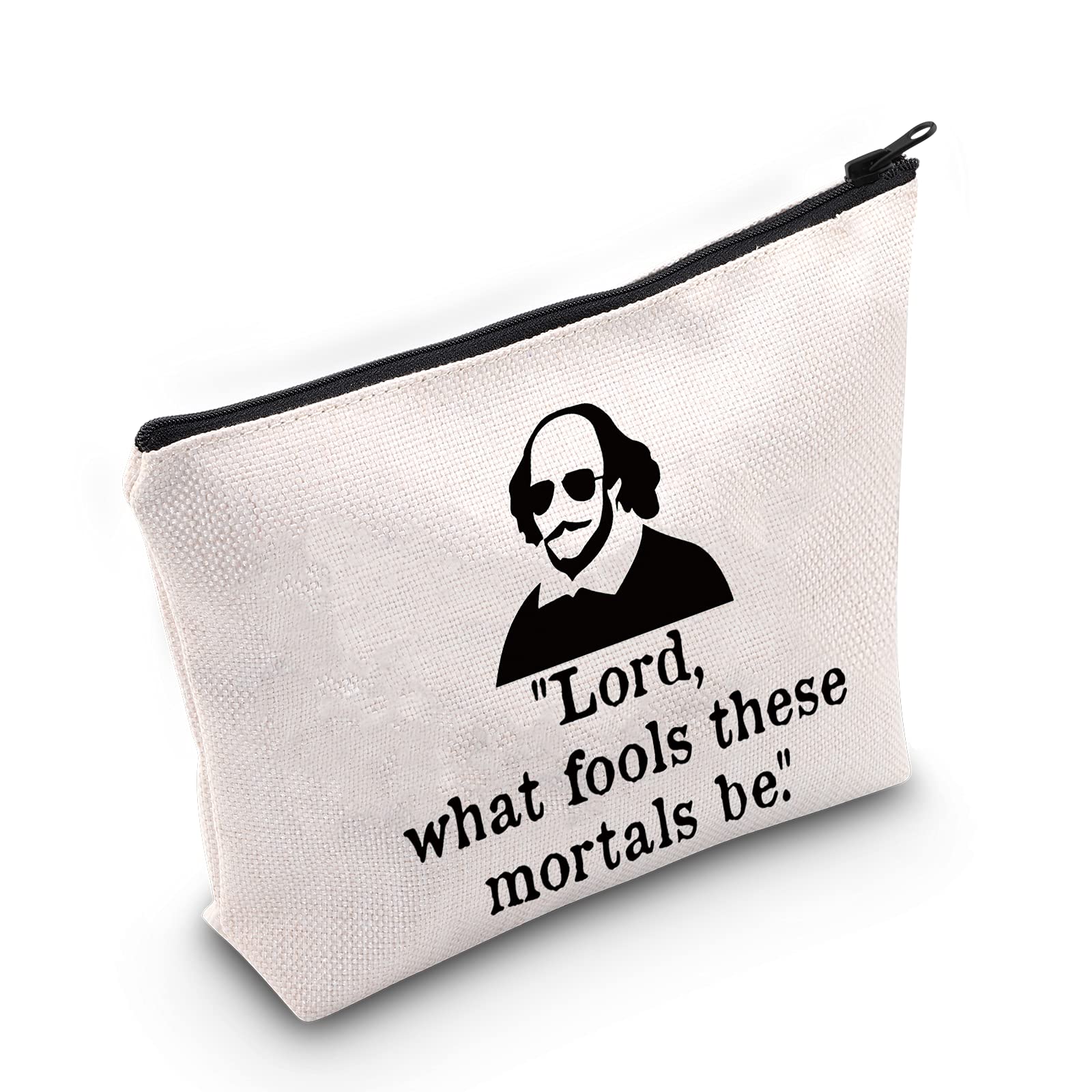 LEVLO Poet Cosmetic Make Up Bag Poet Fans Gift Lord What Fools These Mortals Be Makeup Zipper Pouch Bag, What Fools