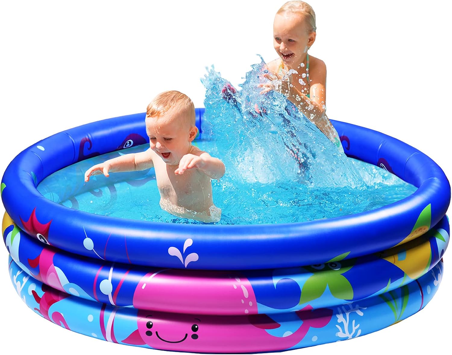 Joyjoz Kiddie Inflatable Swimming Pool for Kids Adults Toddler Baby - 48