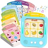 Selieve Kids Learning Tablet for Ages 3-6 | 30 Audio Cards, Phonics Talking Flash Cards, 29 Themes, 497 Words, Learn Alphabets Numbers Month Animal