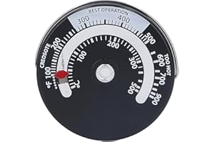 Fireplace Thermometer, Magnetic Wood Stove Thermometer Stove Thermometer Chimney Thermometer, Stove & Fireplace Accessories