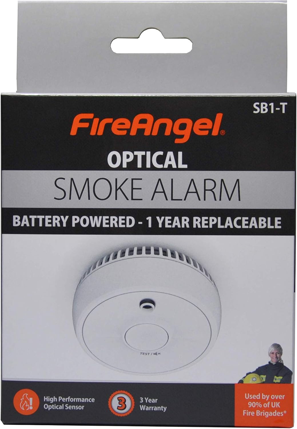 Battery Fire Alarm Home Smoke Detector Fireangel Optical ...