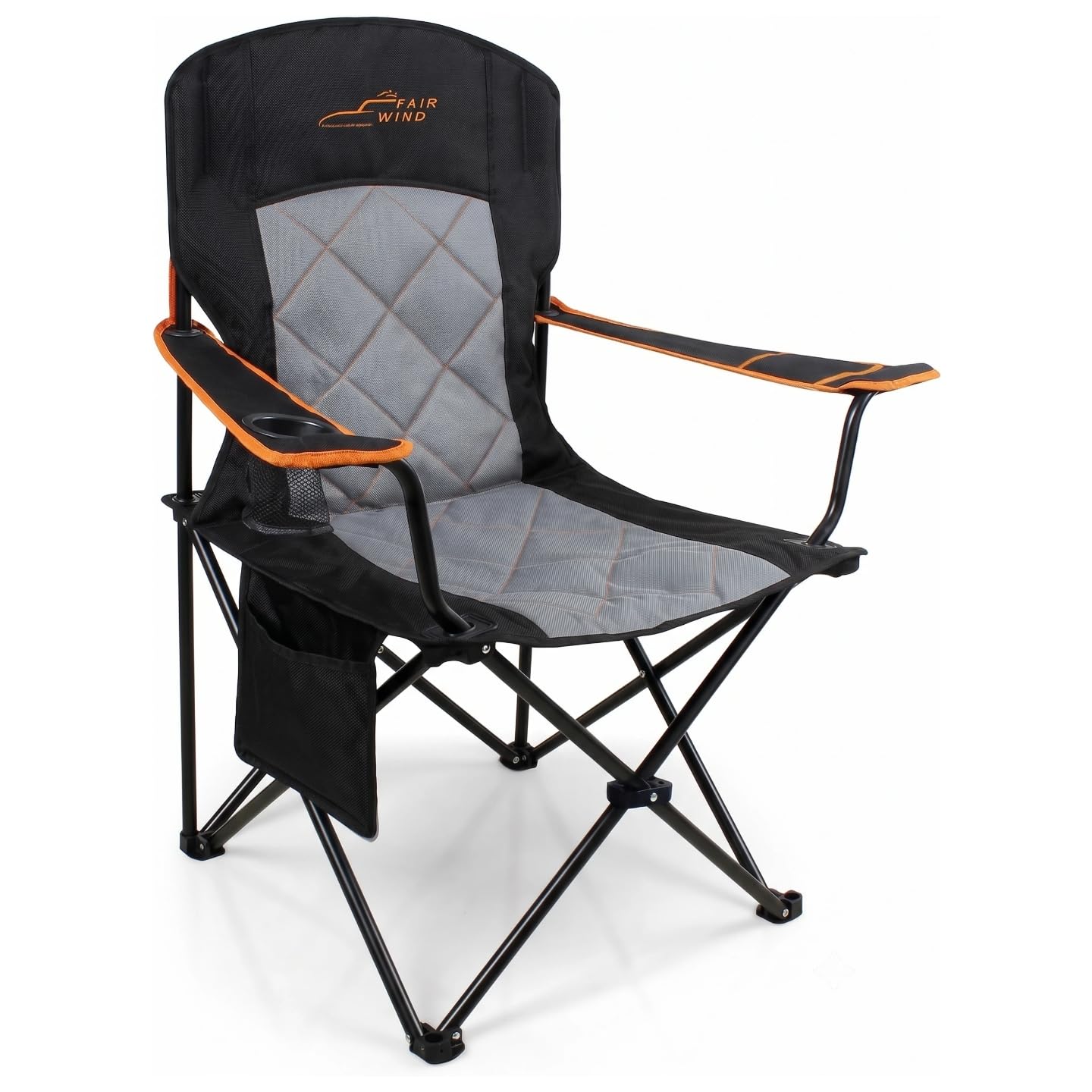 FAIR WIND Padded Oversized Camping Chair with Lumbar Support for Adults