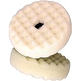 3M Perfect-It Foam Compounding Pad, 33284, 6 in, 1 Pad, White, Refind Sand Scratches, Slow-Speed Polishing for Automotive