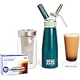ICO 10pcs Nitrogen Cartridges N2 2g Non-Threaded Chargers and NITRO KAFO Nitro Coffee Maker & Cold Brew Maker, 1 Pint/0.5L