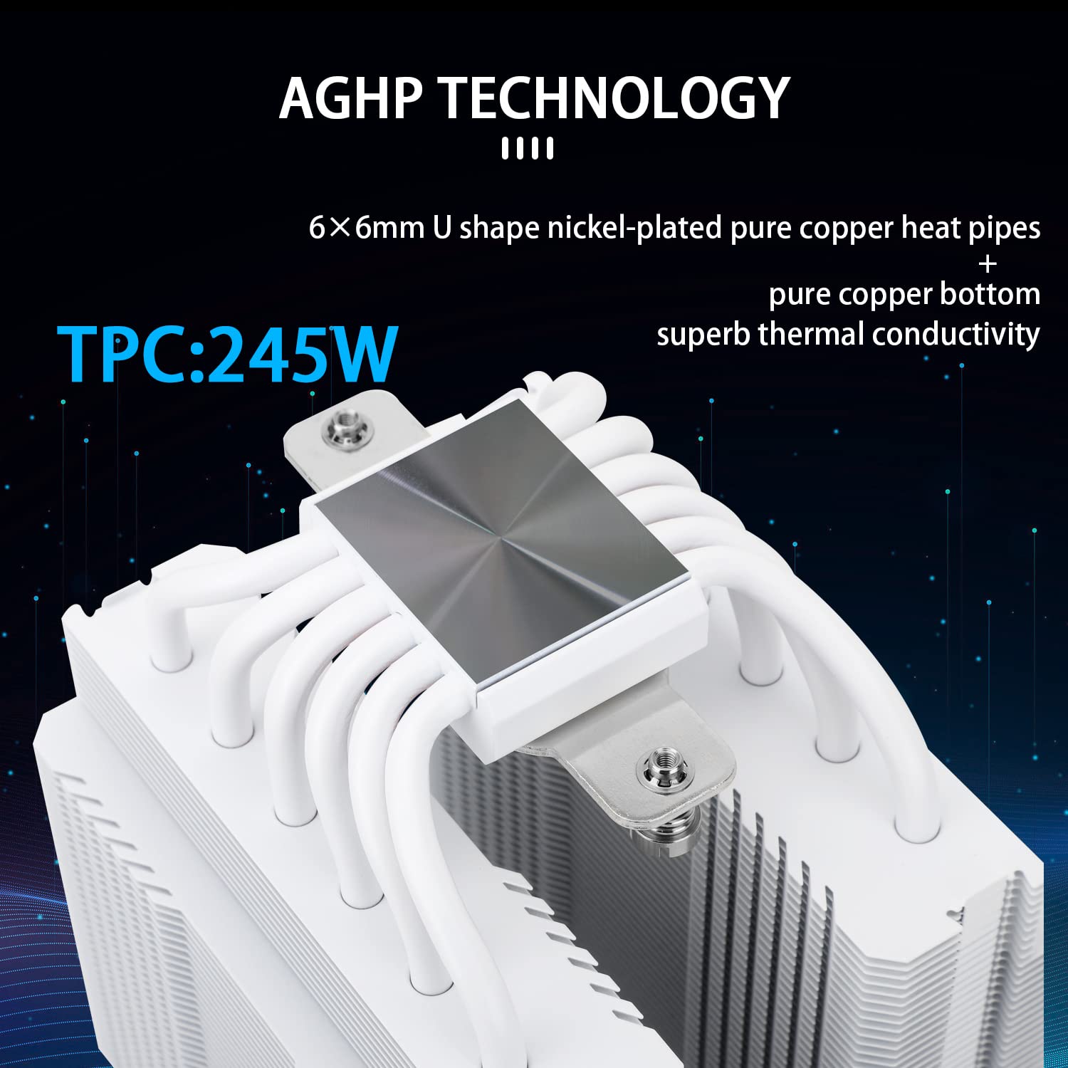 Thermalright Peerless Assassin 120 CPU Air Cooler, 6 Heat Pipes, Dual 120mm TL-C12W PWM Fan,Aluminium Heatsink Cover, AGHP Technology, for AMD AM4/Intel LGA 115X/1851/1200/2066/2011/1851 (PA120 White)