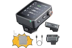 GODOX X3 PRO X3PRO-C TTL Wireless Camara Flash Trigger,2.4G Wireless Touchscreen Flash Transmitter,Built-in Lithium Battery,High-Definit OLED Screen,Support Bluetooth & APP Control(for Canon)