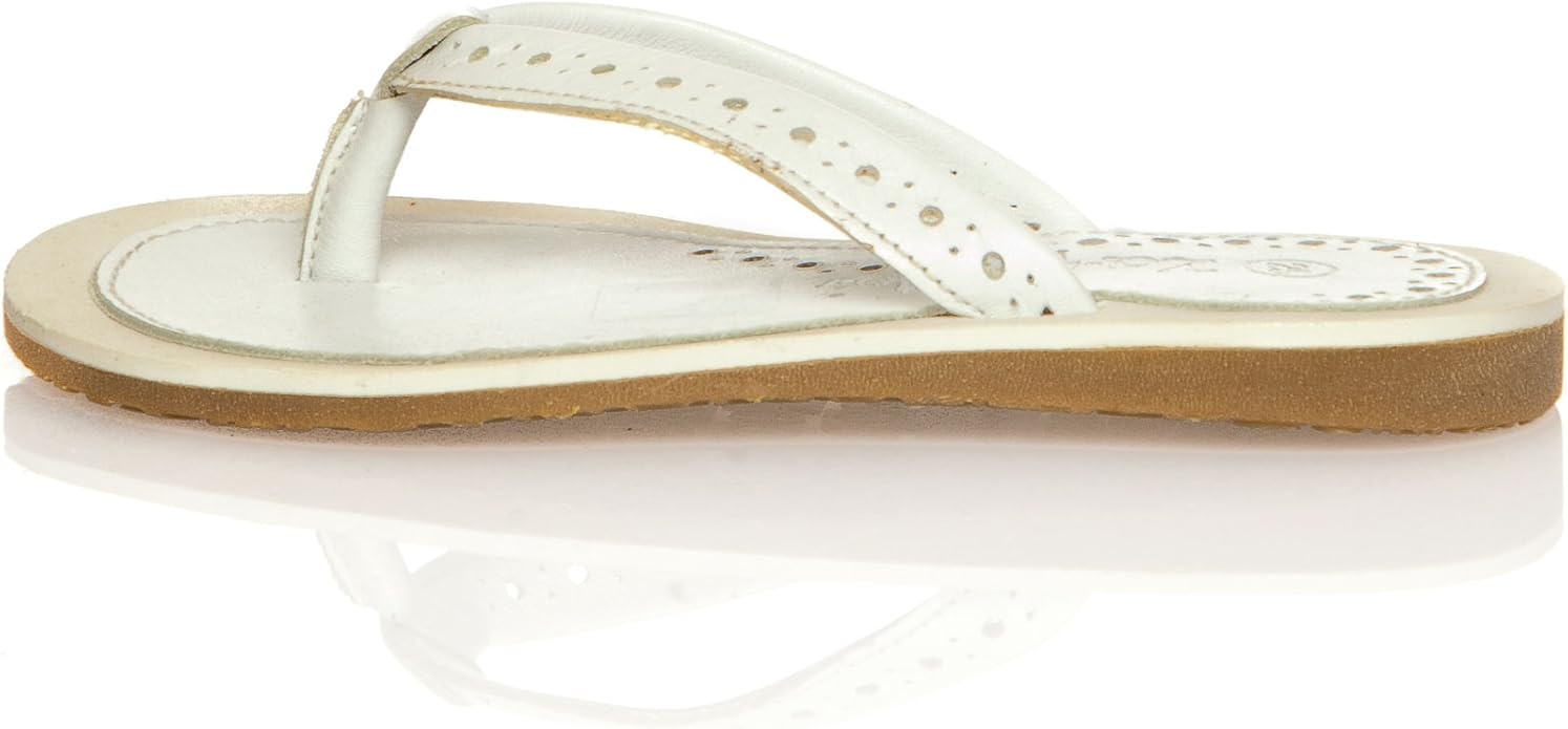 Amazon.com | Za-patitos Unisex Adultsâ Thong Sandals Off-White Size: 6.5 UK | Flip-Flops