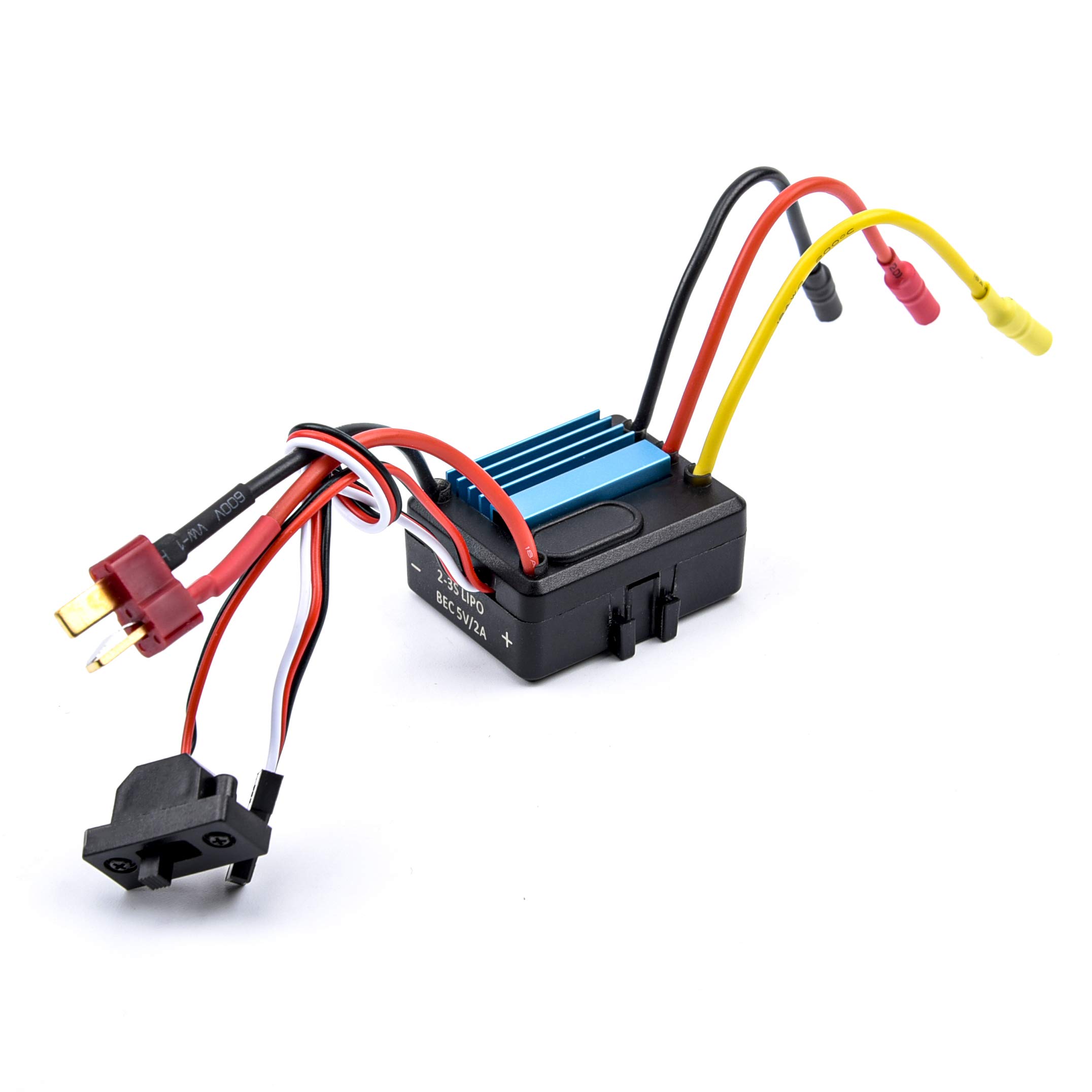 Photo 1 of FPVDrone Waterproof 35A ESC 2~3S Brushless Electronic Speed Controller RC Car Brushless ESC 5V/2A BEC for 1/14 1/16 1/18 RC Car Truck