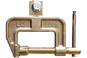 Tealover Ground Welding G Styles Earth Clamp Solid Brass Copper Grip Clip Clamp,500A