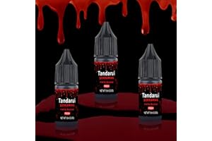 Tandarui 3PCS Fake Blood 1oz Dripping Blood,Scary Halloween Costumes,Realistic Washable Makeup for Zombie Vampire Monster Cosplay & Dress Up(Fake Blood)