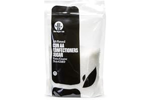 The Sugar Lab Confectioners Sugar - White Extra Coarse Con AA Sugar Crystals for Baking and Cupcake Decorations - 2 Pounds - Excellent for Decorating Cookies & Candy - Great for Bakeries