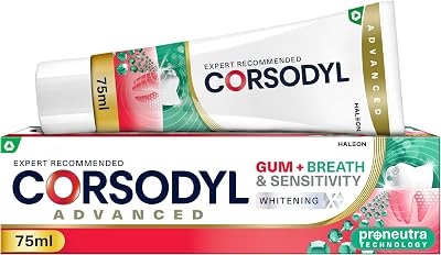Corsodyl Toothpaste Gum+ Sensitivity Whitening 75ml for Gum Care