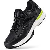 FitVille Men‘s Wide Pickleball Shoes All Court Tennis Shoes with Arch Support for Plantar Fasciitis