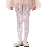 Century Star Stockings for Girls - Girls Lace Tights Kids Sheer Fishnet Hollow Dance Patterned Pantyhose