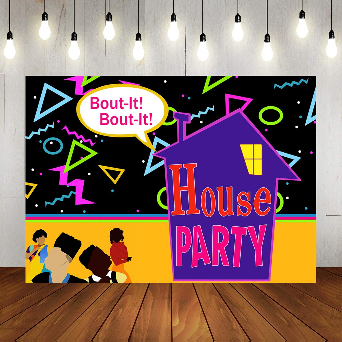 Buy 90s House Family Party Photo Backdrop Bounce House Theme Birthday