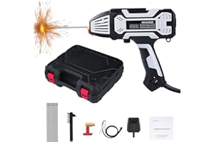 Wadukud Portable Welding Machine, 110v 20-200a ARC Handheld Welder Machine with Rotary Switch LCD Display, IGBT Inverter Stic