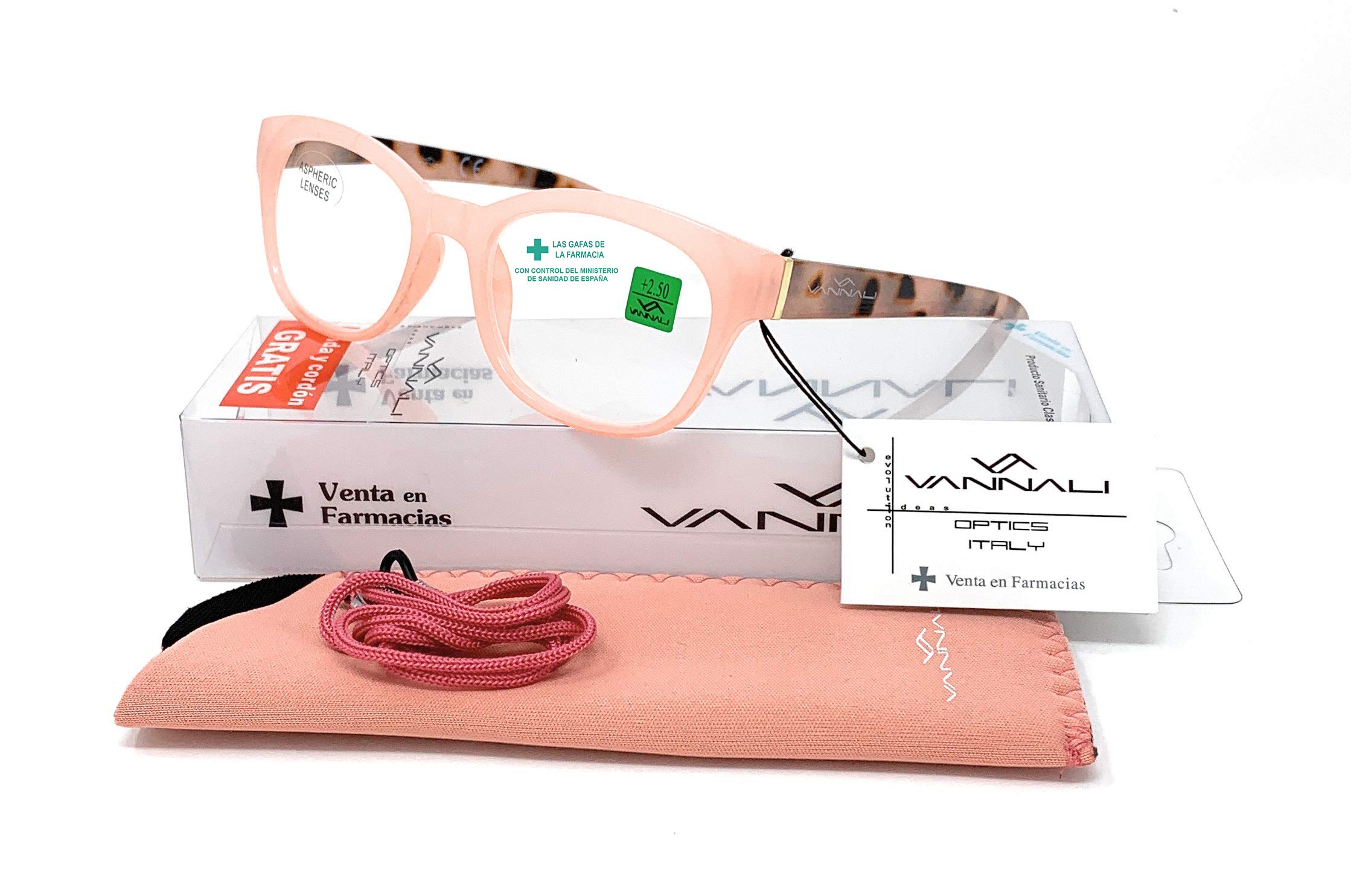 Reading Glasses Model "Cake" for Women Fashion Pharmacy Quality - 4 Colors Options (Pink, +2,00)