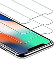 JETech Screen Protector for Apple iPhone XS and iPhone X, Case Friendly, Tempered Glass Film, 3-Pack