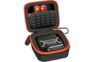 ANKHOH Case for BlueDriver Bluetooth Pro OBDII Scan Tool for iPhone & for Android, Car and Auto Mini Carry Holder for Veepeak. Bag Only (Full Black)