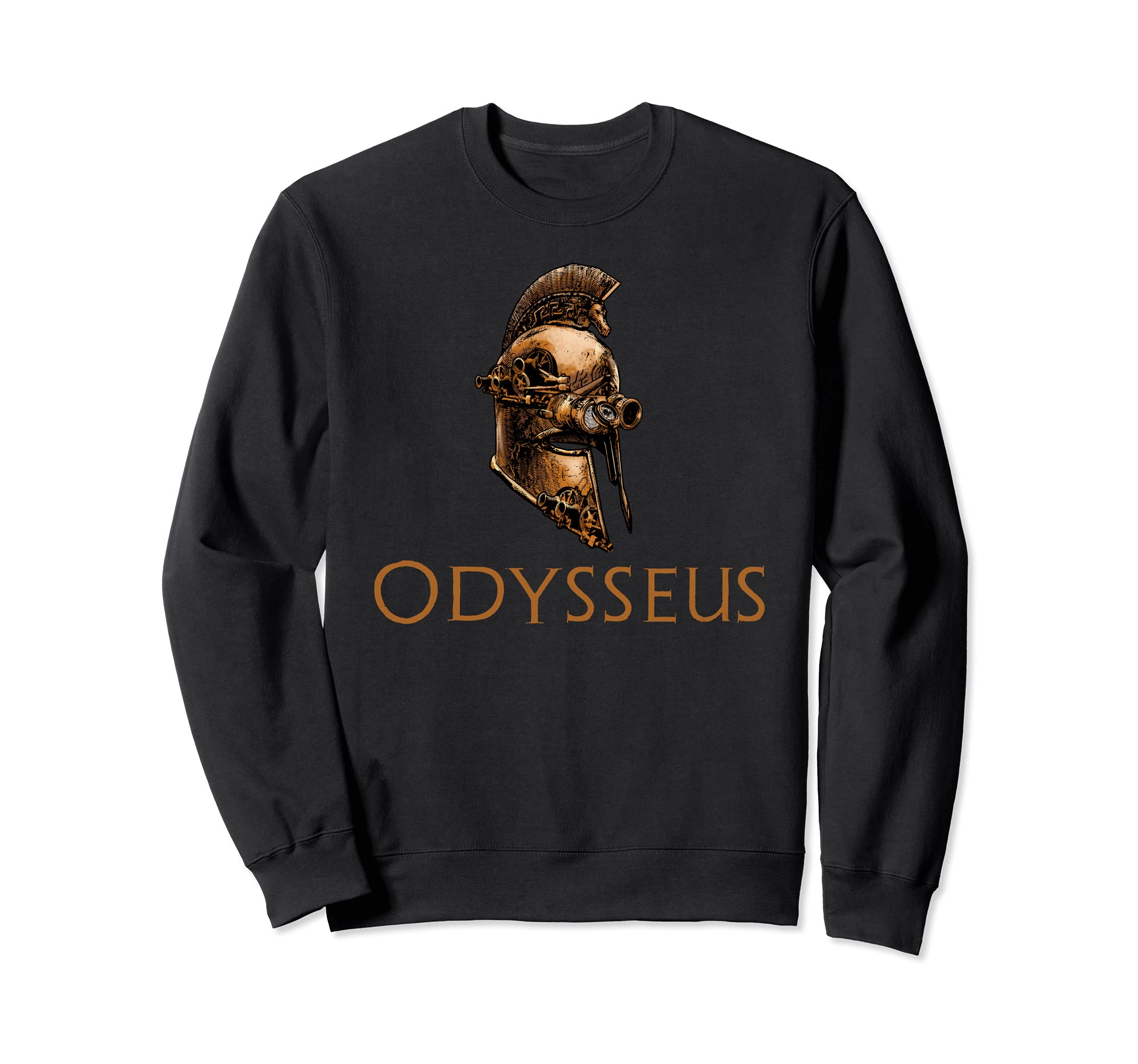 Odysseus - Steampunk Ancient Greek Helmet - Trojan War Sweatshirt