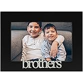 Malden International Designs 4316-46 Brothers Expressions Picture Frame, 4x6, Black