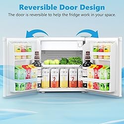 Electactic 1.6 Cu.ft Mini Fridge with
