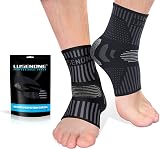 Lusenone Professional Ankle Support Brace 2 Pack Breathable Open-Toe