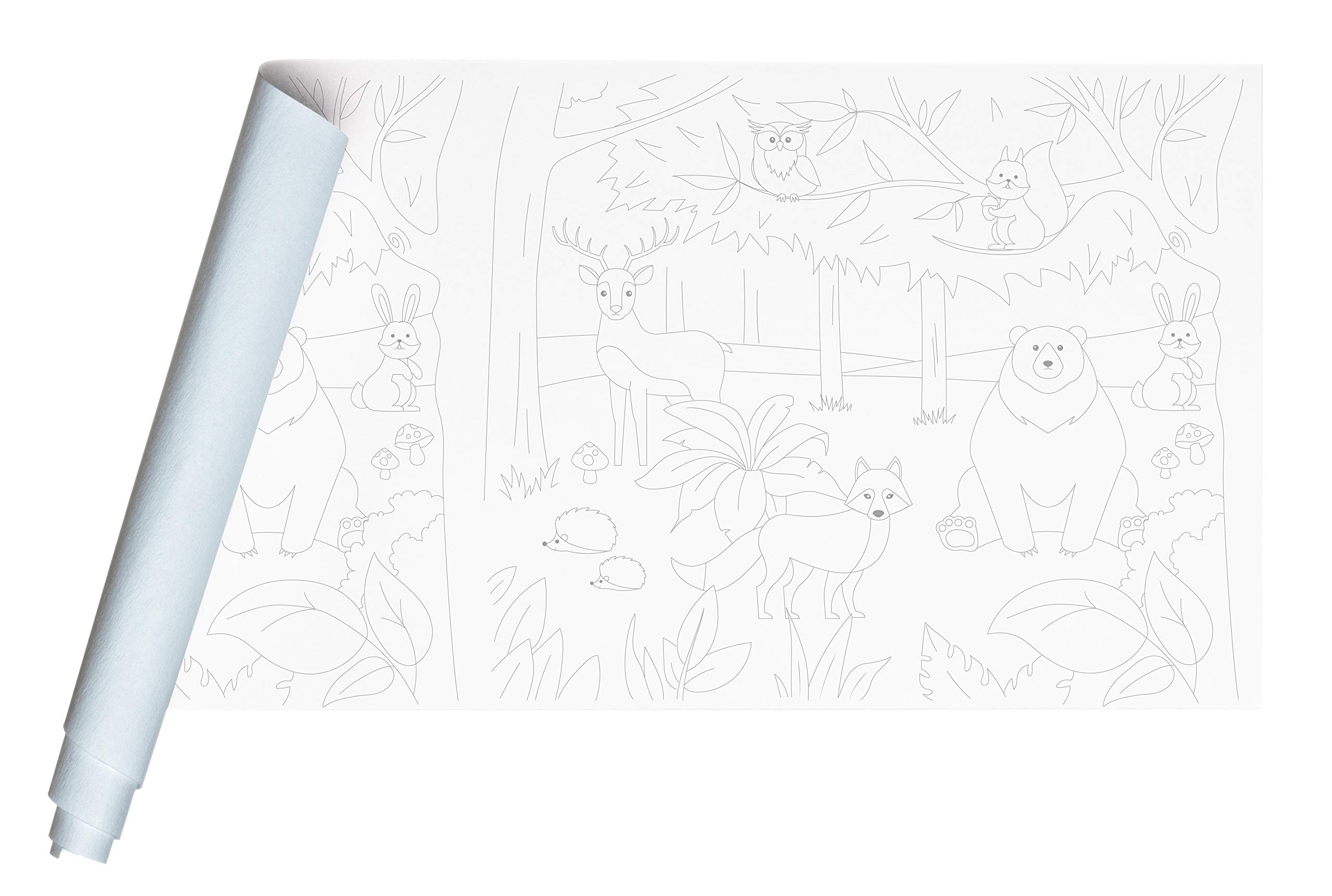 Clairefontaine 34182C - A roll of pre-printed fresco paper 120g, 10mx0.50m, Forest Creative Arts & Crafts Water Resistant Leisure Activities Kids Adults