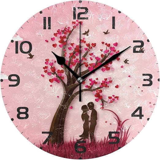 Amazon Com Ollabaky Decorative Wall Clocks Battery Operated
