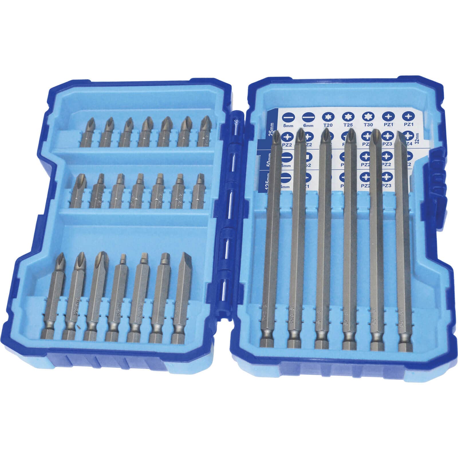 Faithfull SBSET27 Bit Set with 25/50/125 mm Bits (27-Piece)