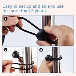 30PCS of 3 Sizes Ball Bungee Cords, 6, 9, 11 Inch