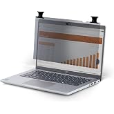 StarTech 14.1in 16:10 Bright Laptop Privacy Screen, Anti-Glare, Flip-Over | Touch-Enabled, 75% Light Transmittance, Privacy Filter, +/-30 Deg. View