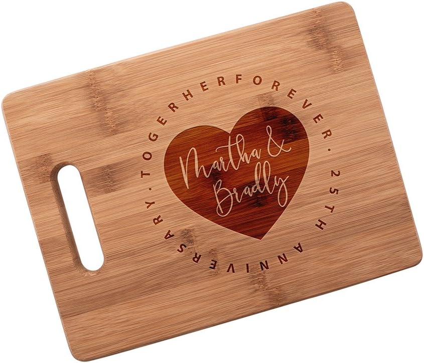Master Chefs Series Personalized Cutting Boards for Men & Women Who Loves Kitchen | Personal Customized Cutting Board | Medium Commercial Wood Bamboo Cutting Board Customizable Name #N92