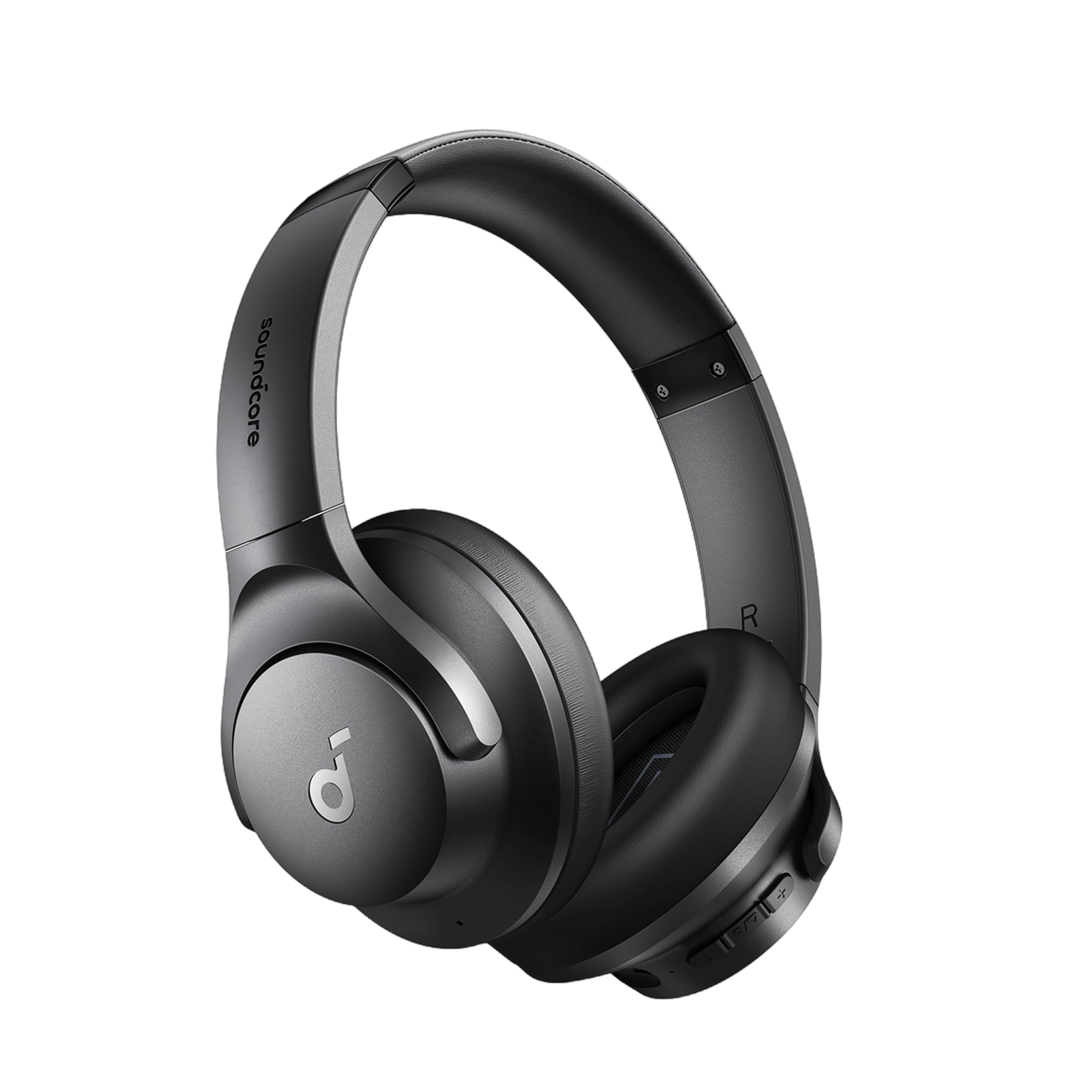 Soundcore Anker Q20i 하이브리드 액티브 노이즈 캔슬링 헤드폰, 블랙 | 오버이어, 블루투스, 40시간 ANC 재생, 고해상도 오디오, 빅 베이스, 투명 모드, 앱, 여행, 가정, 사무실을 통한 사용자 지정