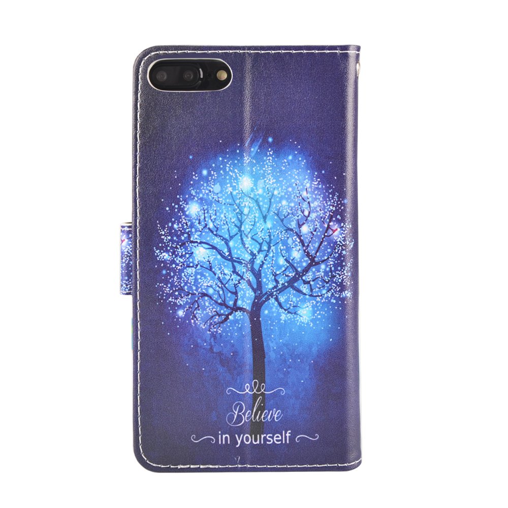 iPhone 7 Plus/8 Plus Case, MagicSky iPhone 7 Plus/8 Plus Wallet Case Folio Flip Premium PU Leather Case Cover with Card Holder Slot Pockets,Wrist Strap,Magnetic Closure for Apple iPhone 7 Plus/8 Plus, Believe in yourself