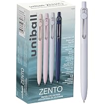 Amazon.com: Uniball Zento Gel Ink Rollerball Pens, 12 Black Medium 
