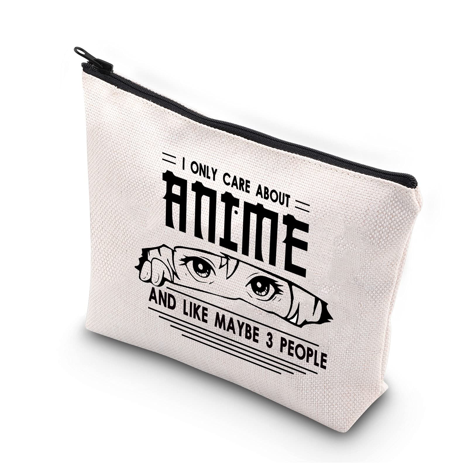 PLITI Anime Lover Gifts for Girls Anime Makeup Bag Anime Lover Gift Japan Anime Fans Gift (Care About Anime bagU)