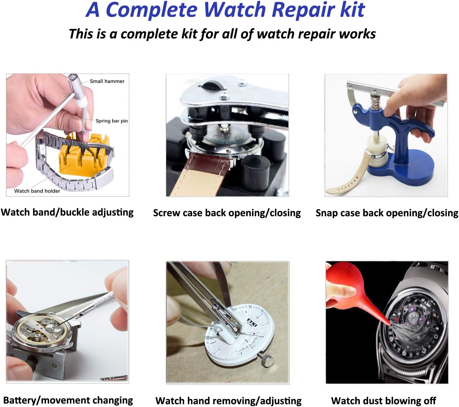 Longruner Watch Repair Kit: Home Improvement