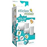 Hello Blink Sticker Maker Refill Pack – 10 Rolls: 5 Round, 5 Square – Makes 400 Custom Stickers – Compatible with Hello Blink Printer (Sold Separately) – Fun for Kids Aged 8+, DIY Craft Projects