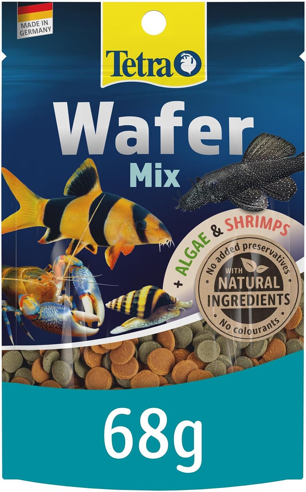 Tetra Fish Food Variety Wafers 68 g Complete Food for Bottom-Feeding Fish and