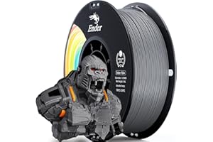 Creality PLA Filament Pro Grey, 1.75mm 3D Printer Filament, Ender PLA + (Plus) Printing Filament, 1kg(2.2lbs)/Spool, Dimensional Accuracy ±0.03mm. Fit Most FDM Printer