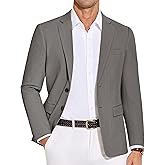 COOFANDY Men's Casual Blazer Lightweight Slim Fit Suit Jacket Two Button Cotton Sport Coats