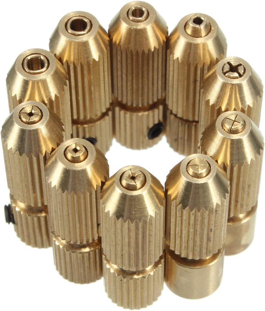 Xumarket(TM) 2.3Mm Brass Electric Motor Shaft Clamp Fixture Chuck Mini Small For 0.7Mm-3.2Mm Drill Micro Drill Bit Clamp Fixture Chuck