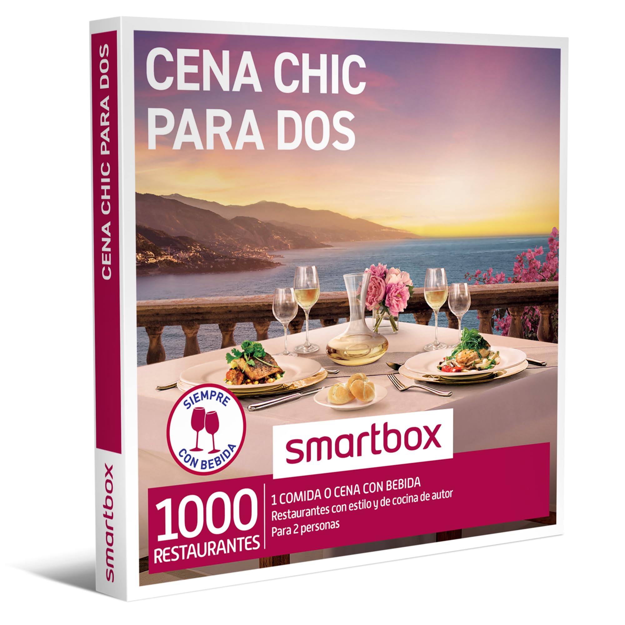 Smartbox - Gift Box Men's Women's Couple Gift Idea - Chic Dinner for Two - 1000 Stylish Restaurants, Authentic Kitchen and More!