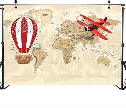 vintage hot air balloon baby shower decorations