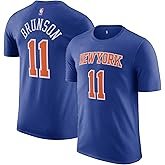 Jalen Brunson New York Knicks NBA Kids Youth 4-20 Blue Icon Edition Performance Jersey T-Shirt