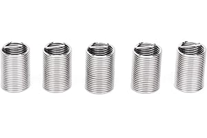 SYH&AQYE 20Pcs 304 Stainless Steel Wire Inserts Screws Sleeve Assortment Kit, M12 x 1.25 Wire Thread Inserts Steel Sheath, Helicoil Type Thread Repair Conversion Sleeve (2.5D)